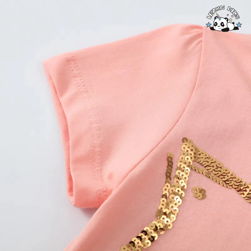 LEZONKIDS - Customizable Fashion Star Sequined Design Baby Girl Dress Boutique Princess Tulle Girls Dresses